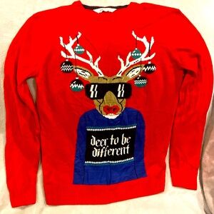 Boys H&M Christmas Sweater 🦌 🎄 👓 ❄️